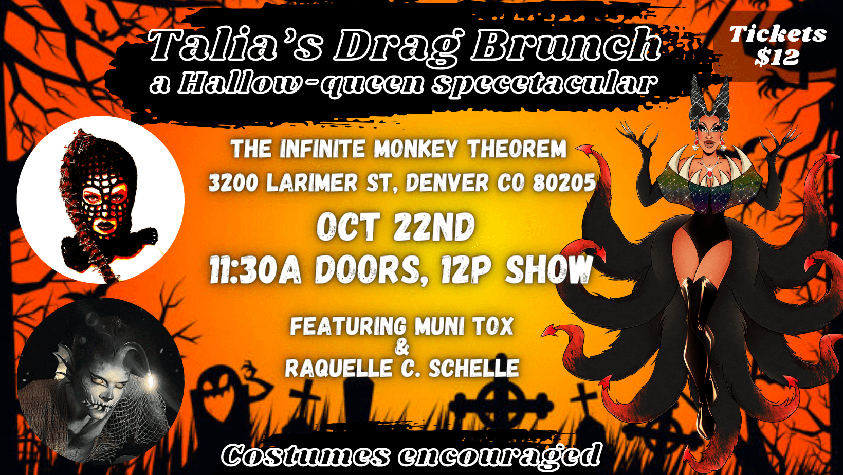 Talia's Halloween Drag Brunch at IMT